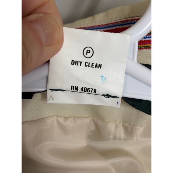 NWT Harve Benard khaki cream button blazer jacket cotton pockets 8 - Picture 7 of 9